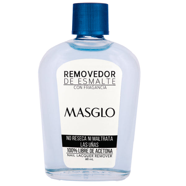 REMOVEDOR DE ESMALTE MASGLO*60ML AZUL