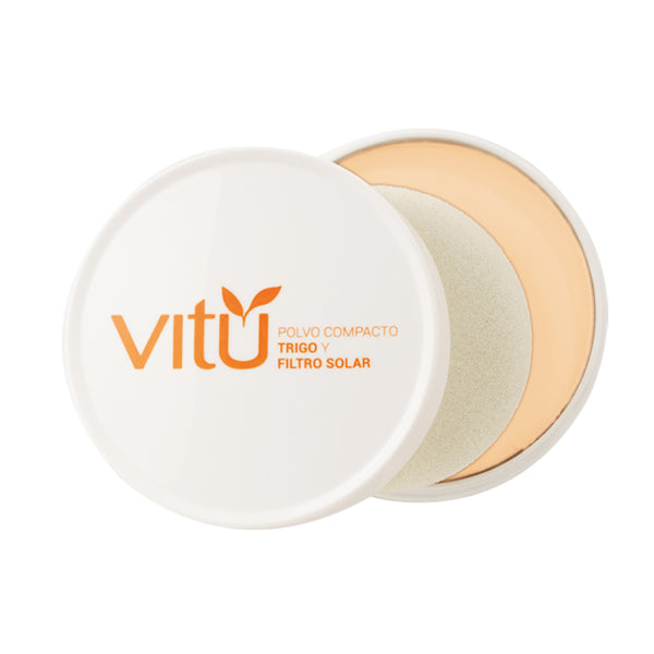 POLVO COMPACTO VITU*14G TRIGO MACADAMIA