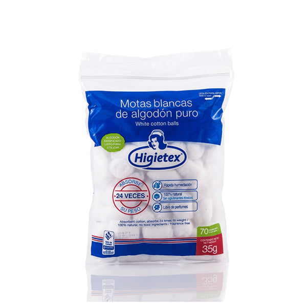 ALGODON HIGIETEX *100GR MOTAS