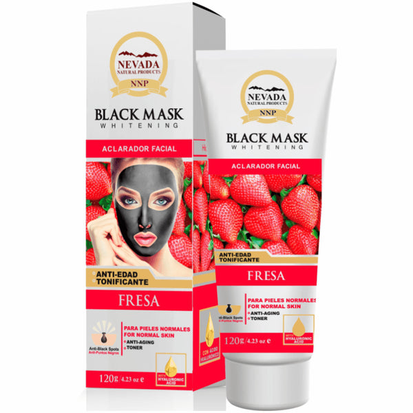 MASCARILLA FACIAL NEVADA*120GR NEGRA FRESA ANTI-EDAD