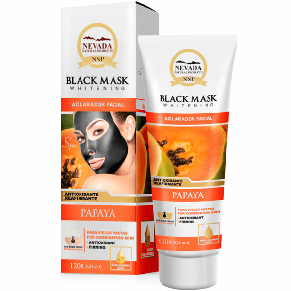 MASCARILLA FACIAL NEVADA*120GR NEGRA PAPAYA HIDRATANTE