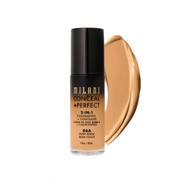 BASE MILANI*30ML 2 EN 1 CONCEAL+PERFECT #06A DEEP BEIGE