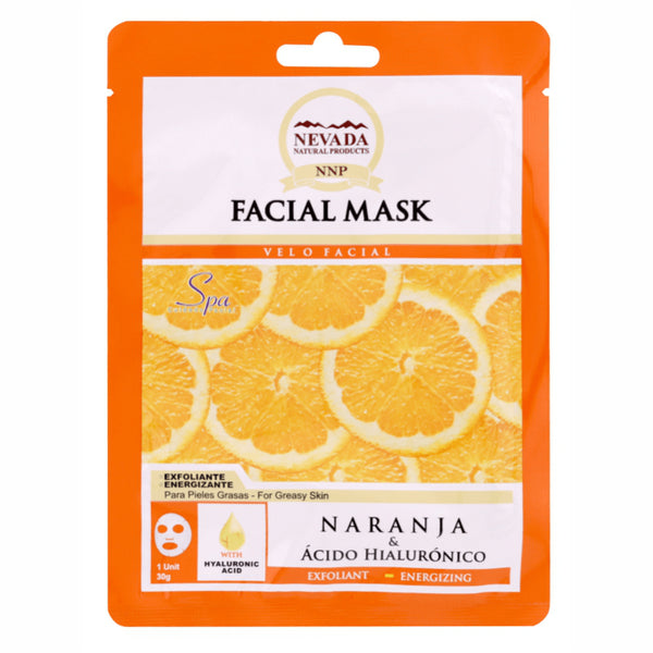 VELOS FACIALES NEVADA*30G NARANJA*UND