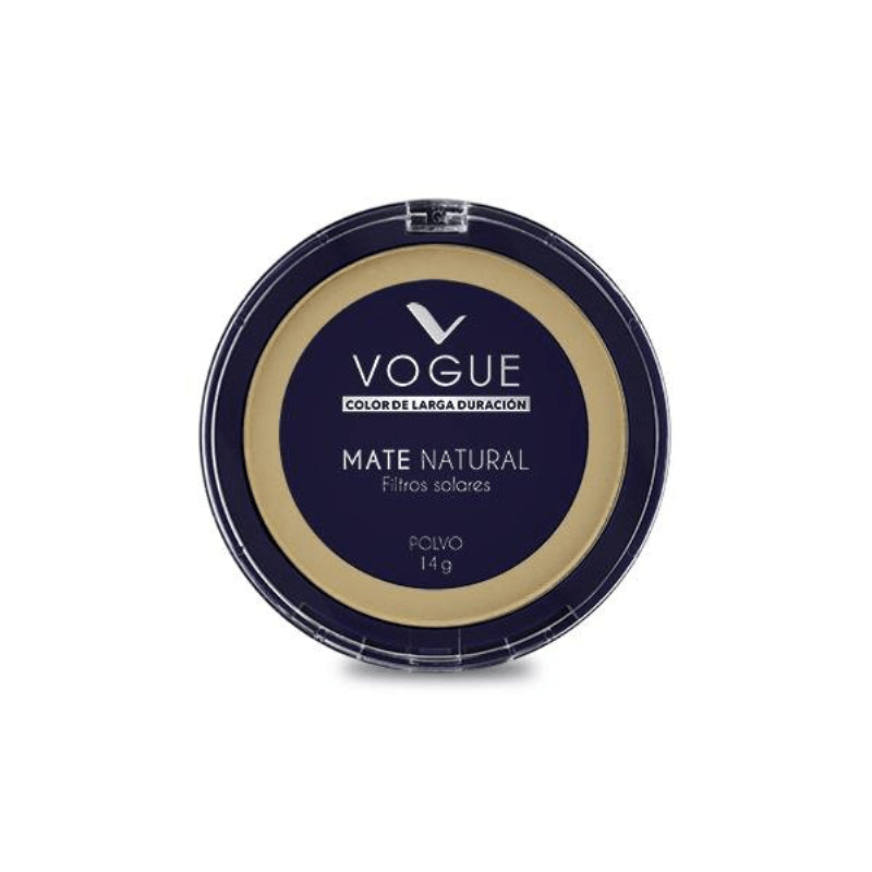POLVO COMPACTO VOGUE*16G MATTE NATURAL CANELA