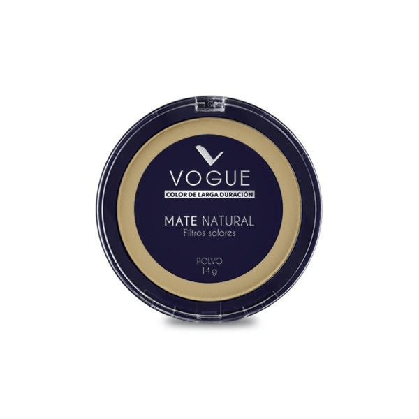 POLVO COMPACTO VOGUE*16G MATTE NATURAL CANELA