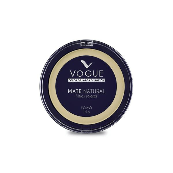POLVO COMPACTO VOGUE*16G MATTE NATURAL DURAZNO