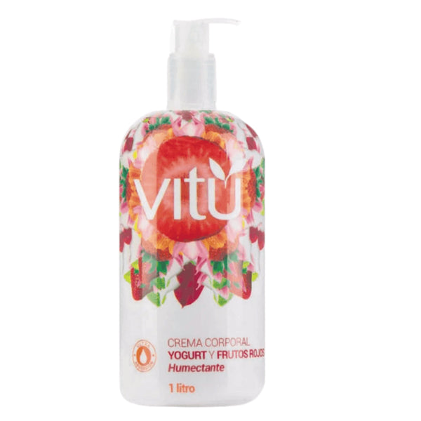 CREMA CORPORAL VITU*1000ML YOGURT YFRUTOS ROJOS
