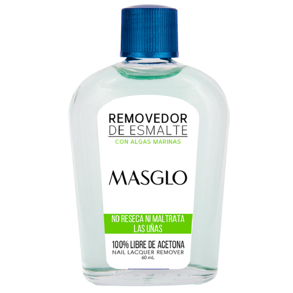 REMOVEDOR DE ESMALTE MASGLO*60ML ALGAS MARINAS