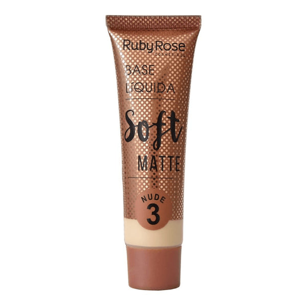 BASE LIQUIDA RUBYROSE SOFT MATTE #3 NUDE