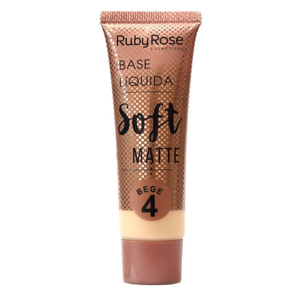 BASE LIQUIDA RUBYROSE SOFT MATTE #4 BEIGE