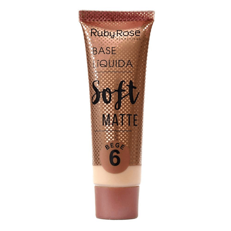 BASE LIQUIDA RUBYROSE SOFT MATTE #6 BEIGE