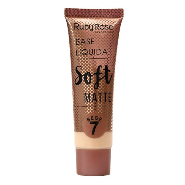BASE LIQUIDA RUBYROSE SOFT MATTE #7 BEIGE