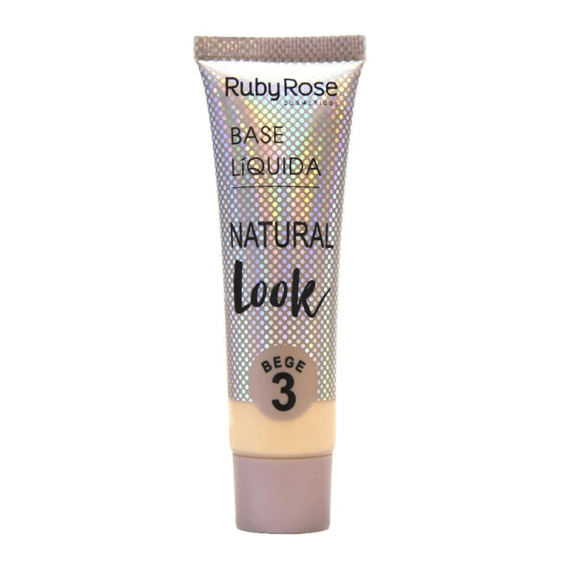 BASE LIQUIDA RUBYROSE NATURAL LOOK #3 BEIGE