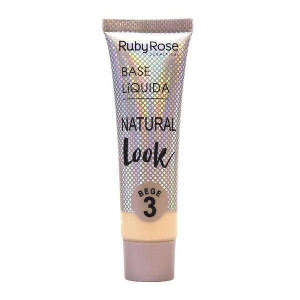 BASE LIQUIDA RUBYROSE NATURAL LOOK #3 BEIGE