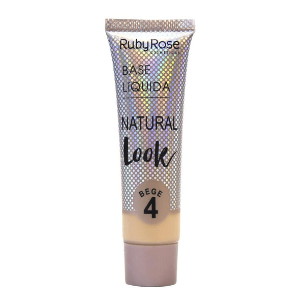 BASE LIQUIDA RUBYROSE NATURAL LOOK #4 BEIGE