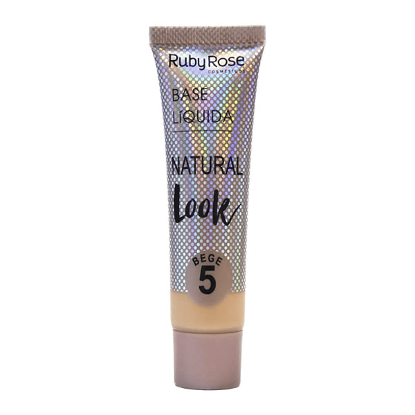 BASE LIQUIDA RUBYROSE NATURAL LOOK #5 BEIGE