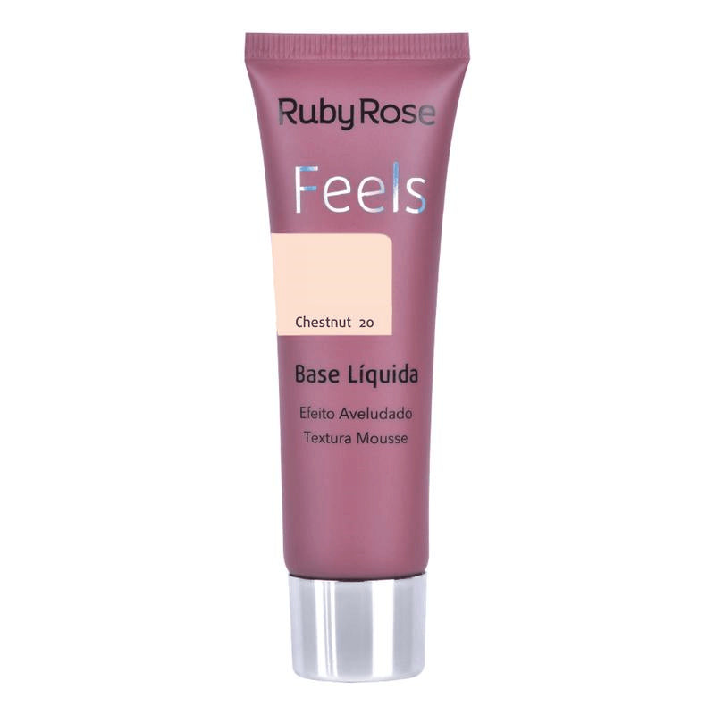 BASE LIQUIDA RUBYROSE FEELS#20 CHESTNUT