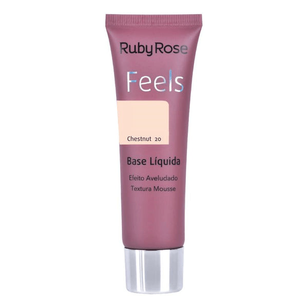 BASE LIQUIDA RUBYROSE FEELS#20 CHESTNUT
