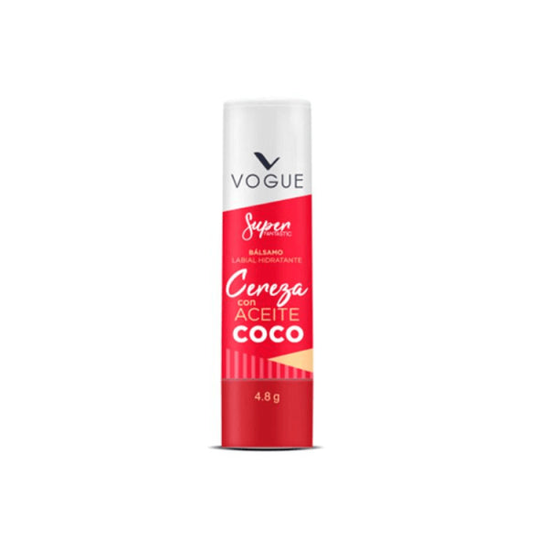 PROTECTOR DE LABIOS VOGUE*4.8G CEREZA CON ACEITE DE COCO