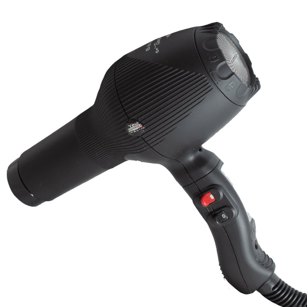 SECADOR GAMMA PIU+BARBER PHON NEGRO MATE