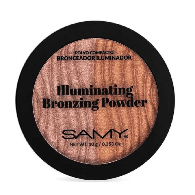 POLVO COMPACTO SAMY*10GR BRONCEADOR ILUMINADOR PEARL BRONZE
