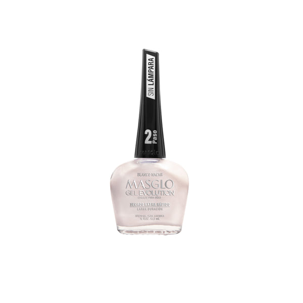 ESMALTE MASGLO*13.5ML GEL BLANCO NACAR
