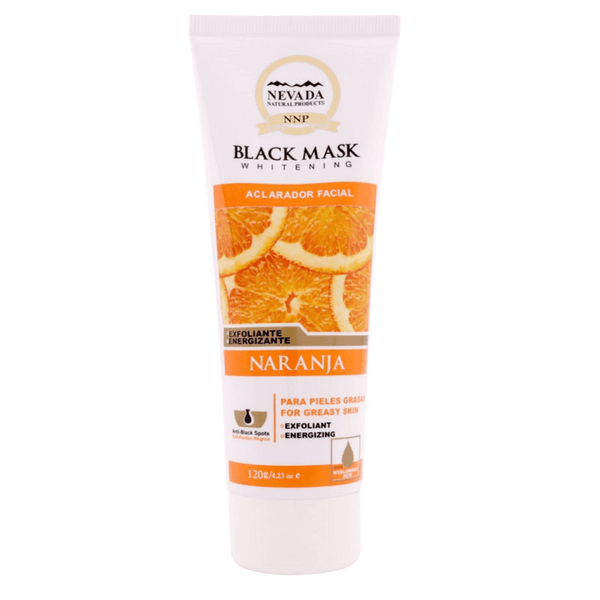 MASCARILLA FACIAL NEVADA*120GR NEGRA NARANJA