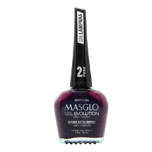 ESMALTE MASGLO*13.5ML EFECTO GEL ARRIESGADA
