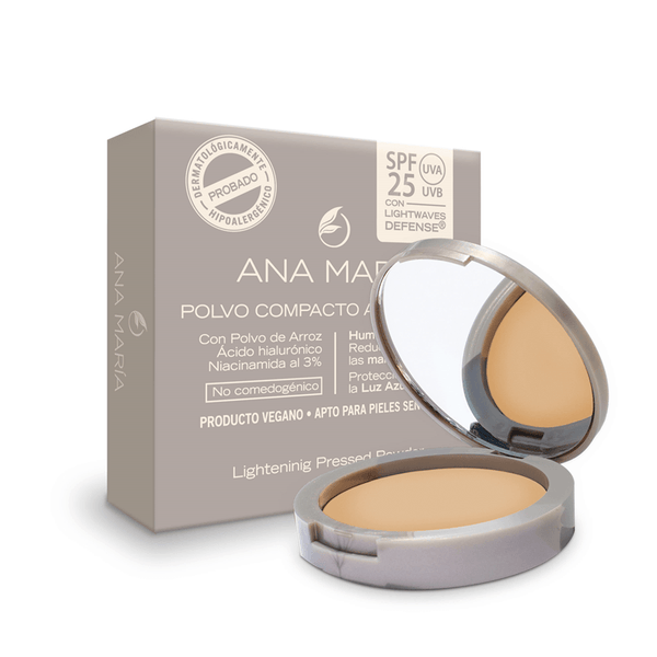 POLVO COMPACTO ANA MARIA*15G AVELLANA ACLARANTE