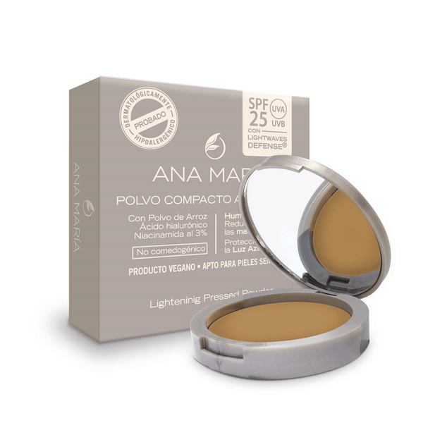 POLVO COMPACTO ANA MARIA*15G COCOA ACLARANTE