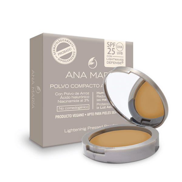 POLVO COMPACTO ANA MARIA*15G MOCCA ACLARANTE