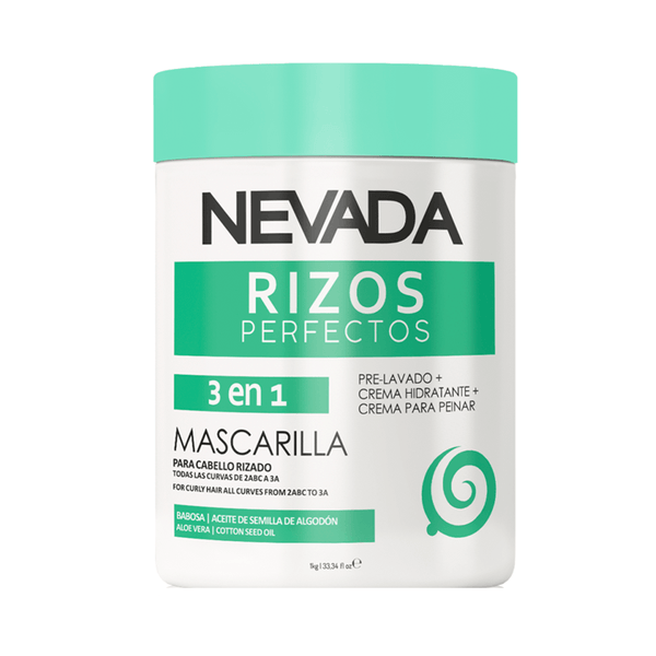 MASCARILLA CAPILAR NEVADA*1000G RIZOS PERFECTOS 3EN1
