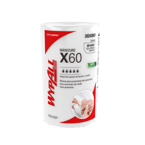 TOALLAS WYPALL ROLLO*MANICURE X60