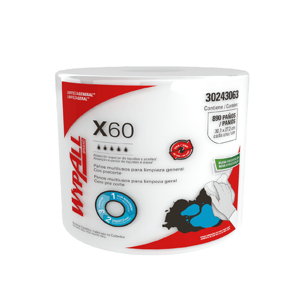TOALLAS WYPALL JUMBO*890 HOJAS X-60