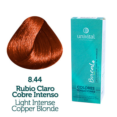 Tinte Boreal | Color Rubio Claro Cobre Intenso | 8.44