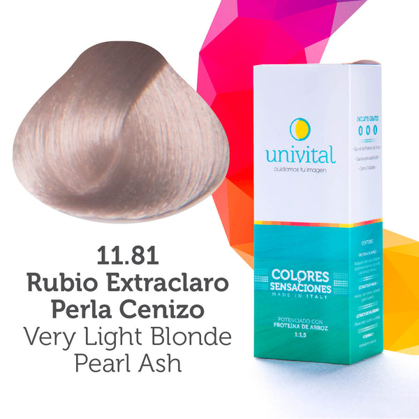 Tintura Univital | Color Rubio Extraclaro Perla Cenizo | 11.81