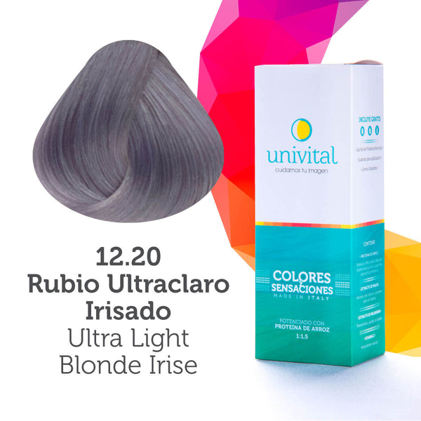 Tintura Univital | Color Rubio Ultraclaro Irisado | 12.20