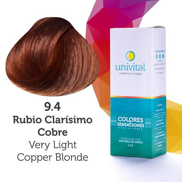 Tintura Univital | Color Rubio Clarísimo Cobre | 9.4