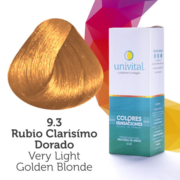 Tintura Univital | Color Rubio Clarísimo Dorado | 9.3
