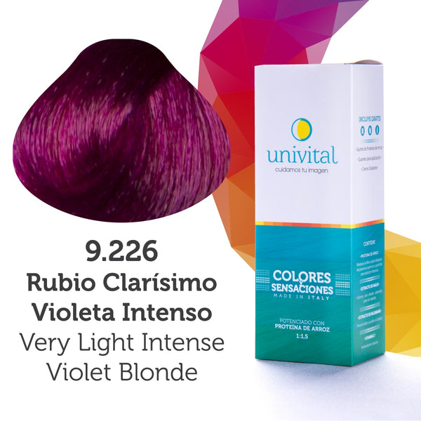Tintura Univital | Color Rubio Clarísimo Violeta Intenso | 9.226