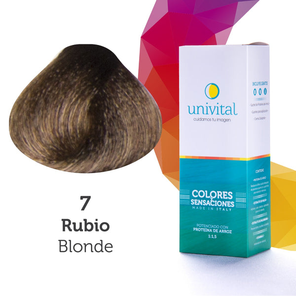 Tintura Univital | Color Rubio | 7