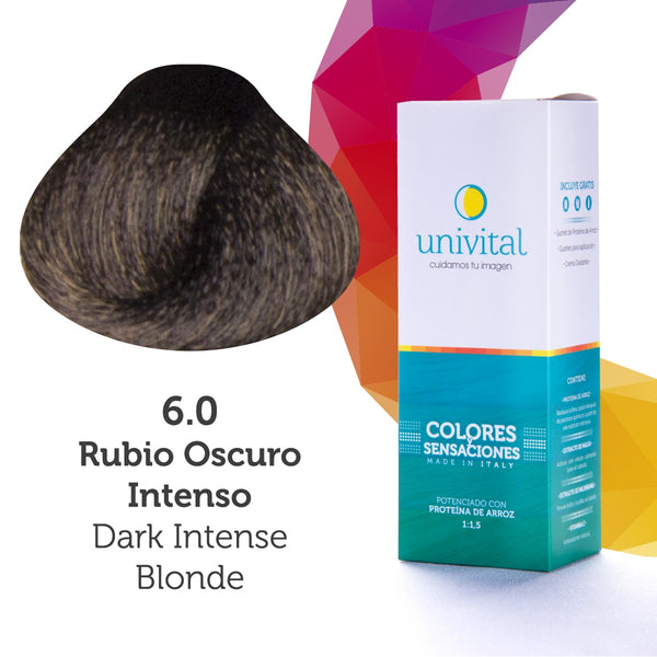 Tintura Univital | Color Rubio Oscuro Intenso | 6.0